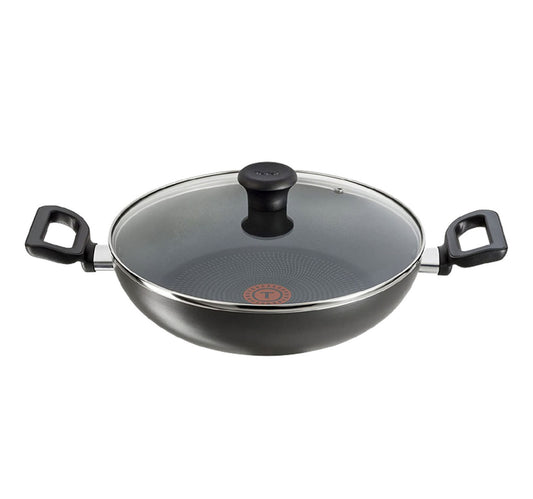 Tefal G6 Delicia Non-Stick Kadai with Lid, 24 cm, B4689685