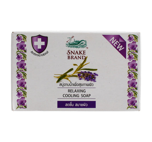 Snake Brand Relaxing Cooling Soap Lavender 100 g
