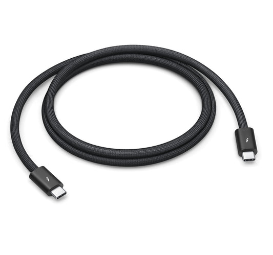 Apple Thunderbolt 4 USB-C Pro Cable, 1 m, Black, MU883ZE/A Lulu Hypermarket