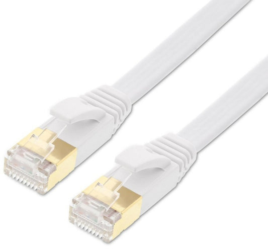 Trands CAT 7 Networking Ethernet Flat Cable speeds up to 10Gbps 1 Meter CA5154