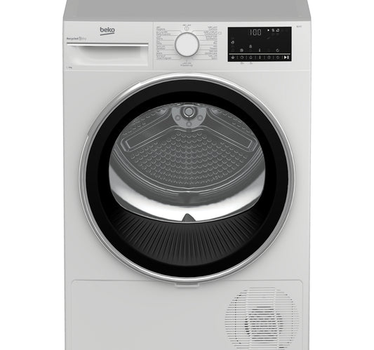 Beko Condenser Tumble Dryer, 15 Programmes, 9 kg, White, DC9W