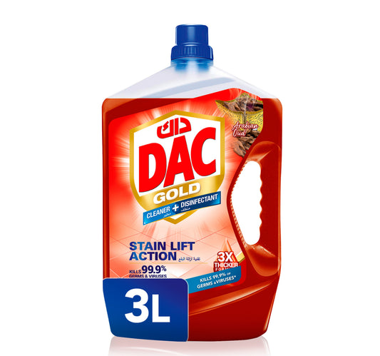 Dac Gold Multi-Purpose Disinfectant & Liquid Cleaner Oud 3 Litres