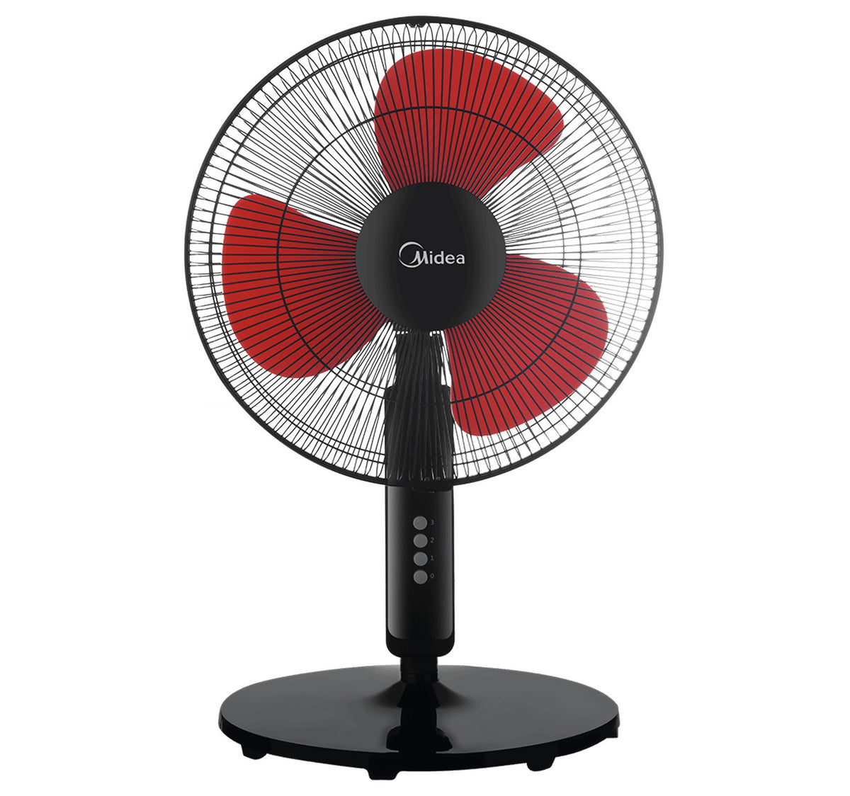 Midea 16 inches Pedestal Fan Without Remote, Black, FS4019K