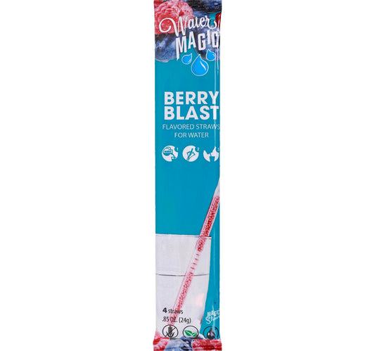 Water Magic Berry Blast Flavored Straws For Water 24 g Lulu Hypermarket