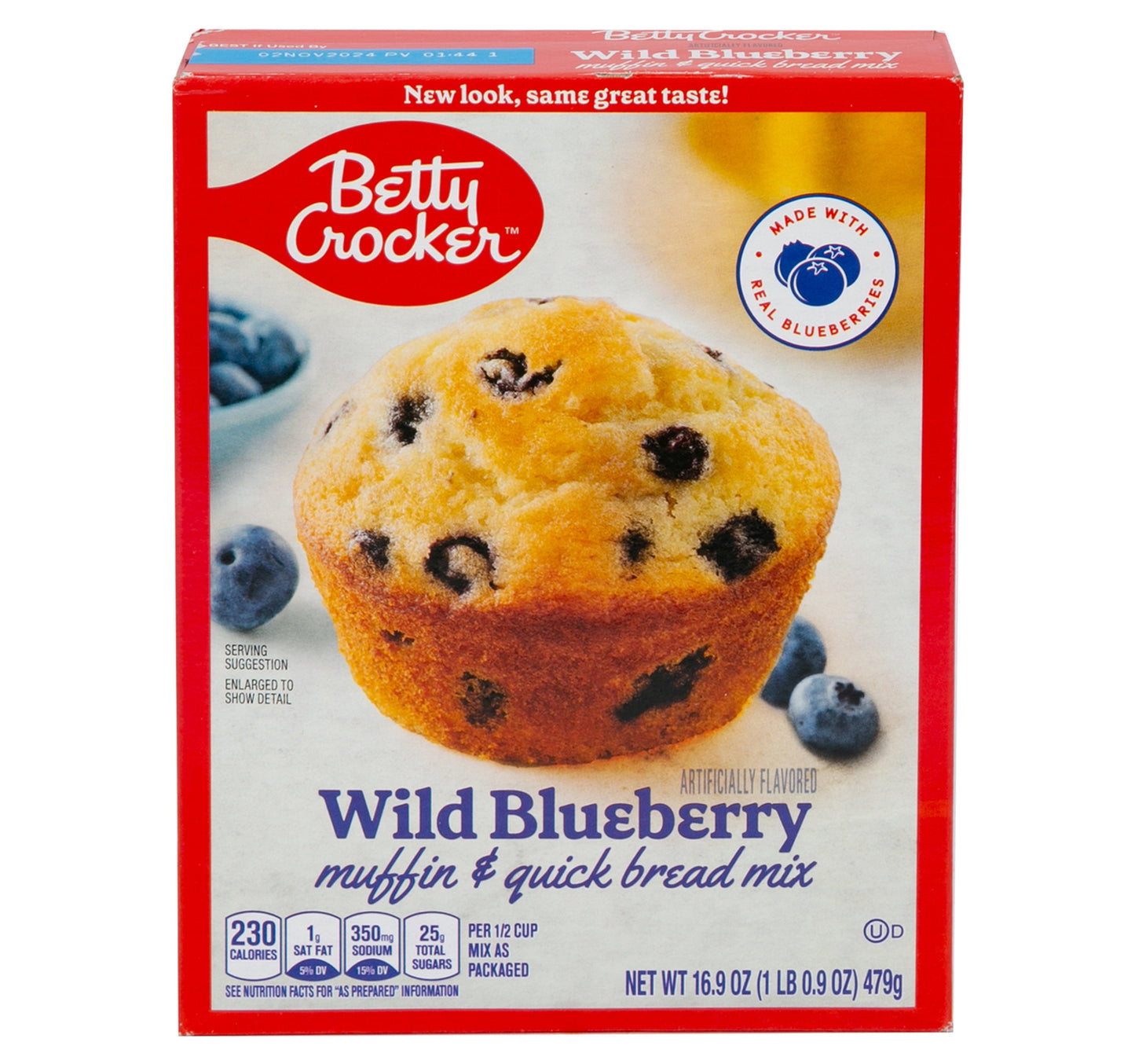 Betty Crocker Wild Blueberry Muffin & Quick Bread Mix 479 g