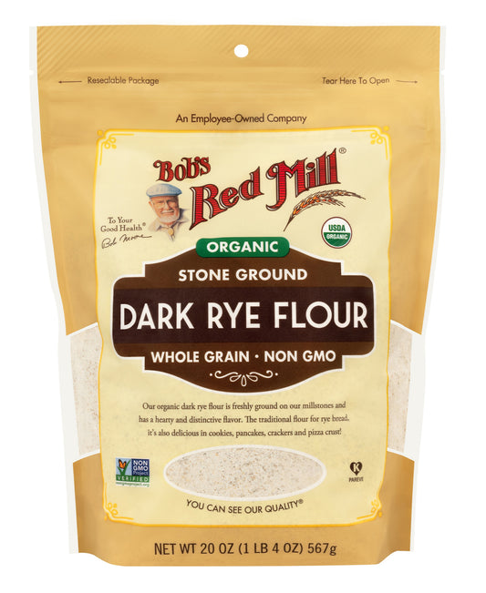 Bob's Red Mill Organic Stone Ground Dark Rye Flour 567 g