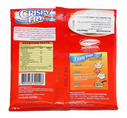 Ajinomoto Crispy Fry Original Breading Mix 62 g