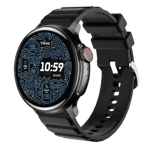 Trands Bluetooth Smartwatch, 1.39 inches TFT Display, Black, TR-SW190 Lulu Hypermarket