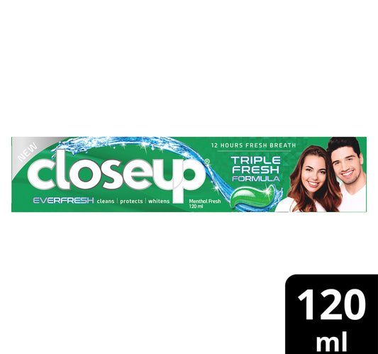 Closeup Triple Ever Fresh Formula Gel Menthol Fresh Toothpaste 120 ml