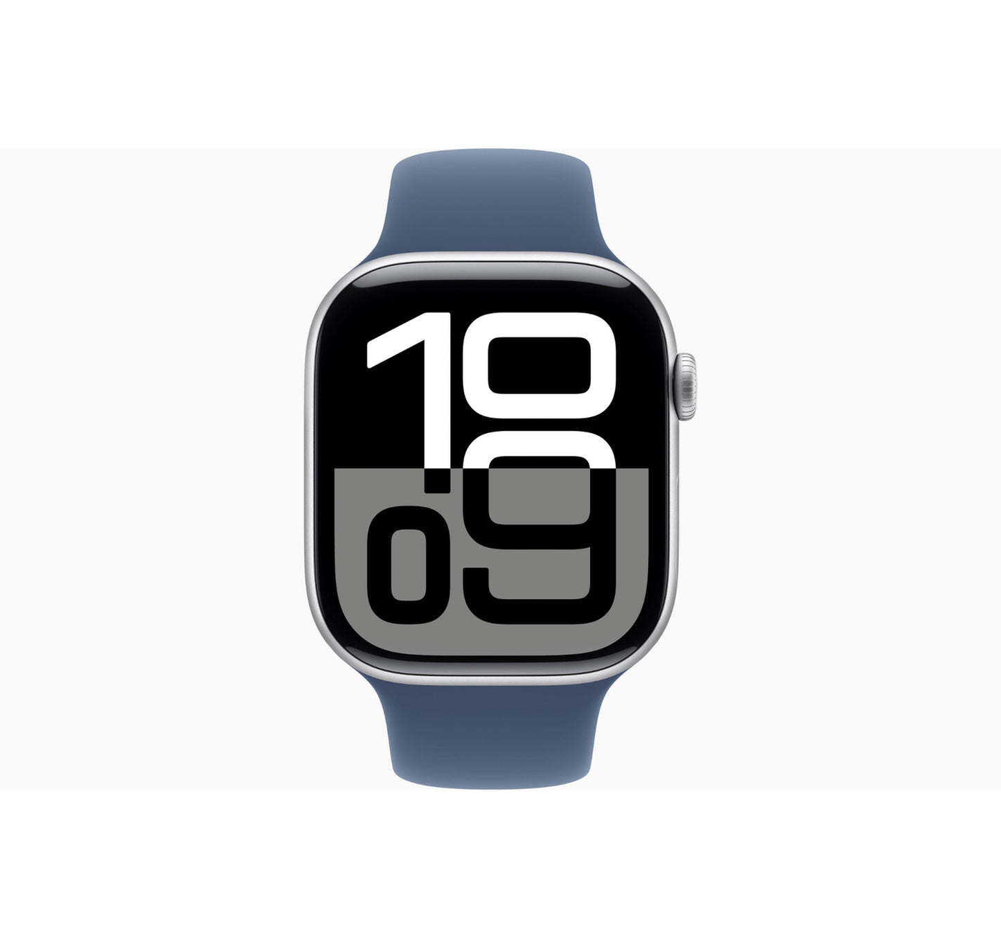 Apple Watch Series 10 GPS 46mm Silver Aluminium Case with Denim Sport Band - M/L Sultan Center