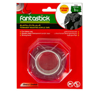 Fantastick Acrylic Double-Sided Tape, Transparent, 25 mm x 1.5m