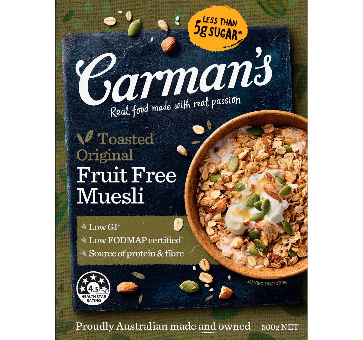 Caraman's Original Fruit Free Muesli 500 g Lulu Hypermarket