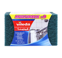 Vileda Dish Washing Scourer Scouring Pad 9 pcs