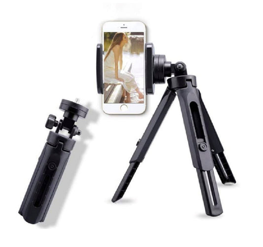 Iends Mini Tripod Bracket for iPhone and Android Smartphones ST545, Black Lulu Hypermarket