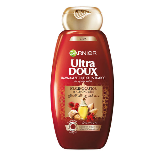 Garnier Ultra Doux Shampoo Healing Castor & Almond Oils 200 ml