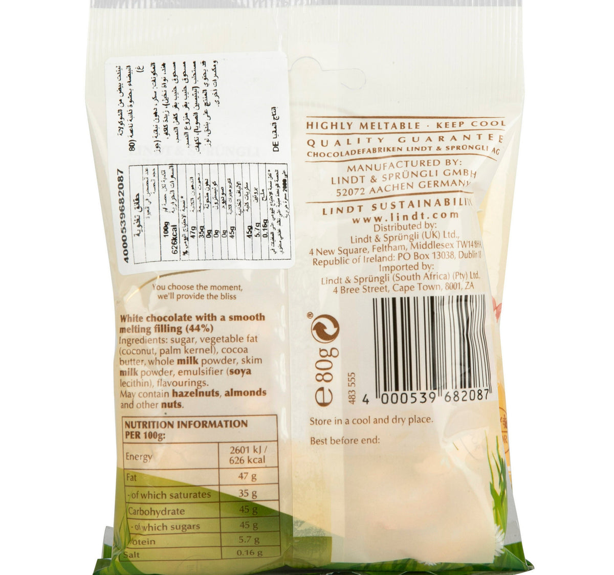 Lindt Lindor White Chocolate Mini Eggs 80 g