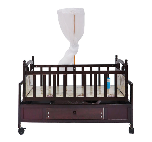 First Step Baby Wooden Cradle, Brown A25, 5370B1