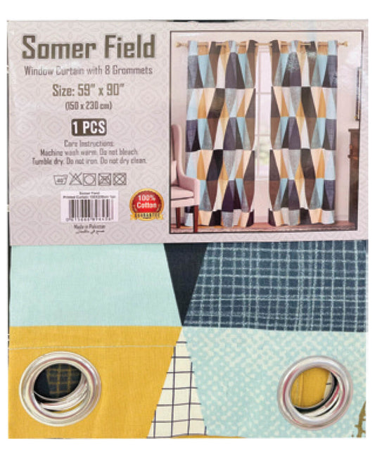 Somer Field Window Curtain 150x230cm 1pc Assorted