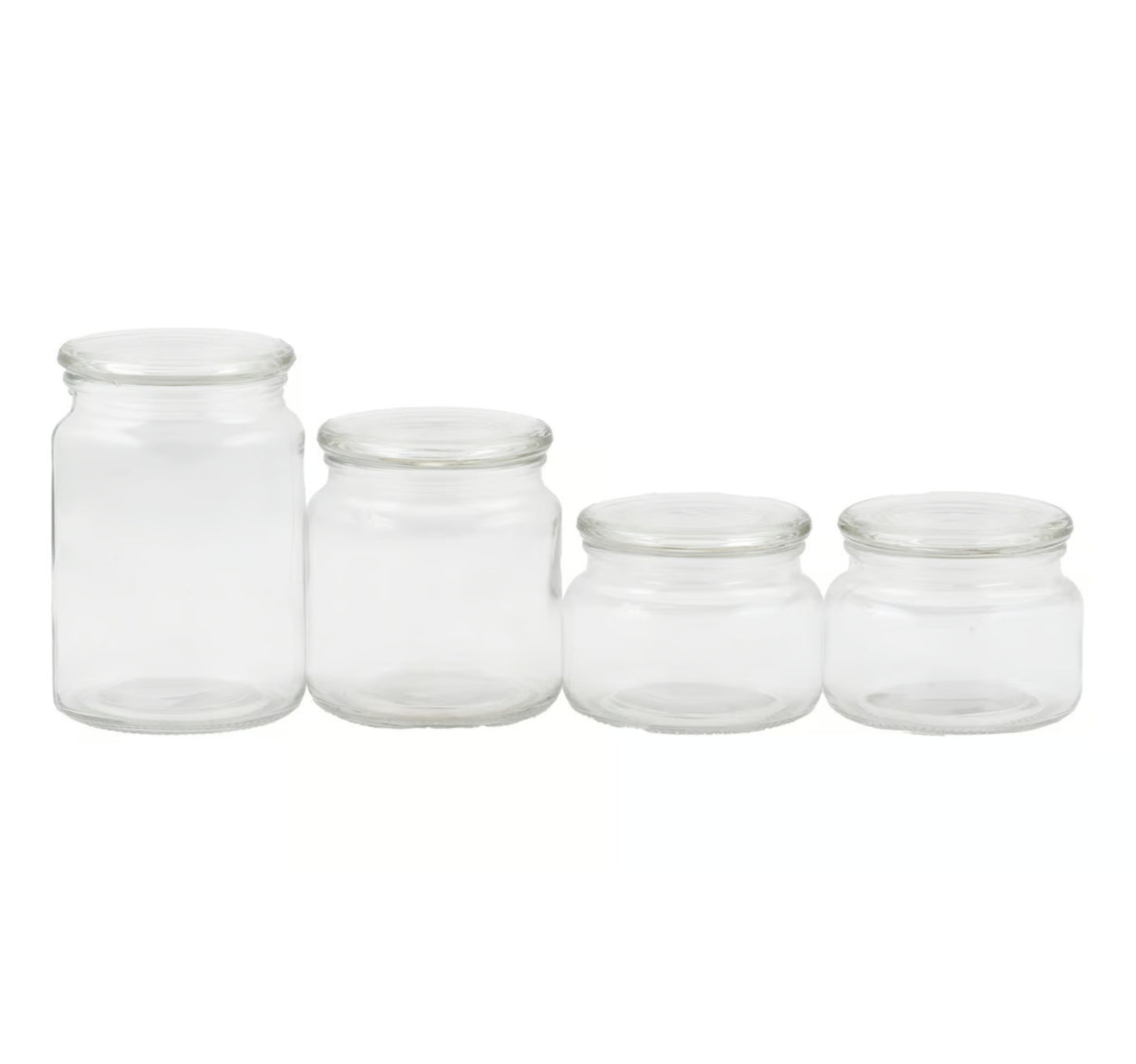 Crystal Drops Glass Canister, 4 pcs, 57811