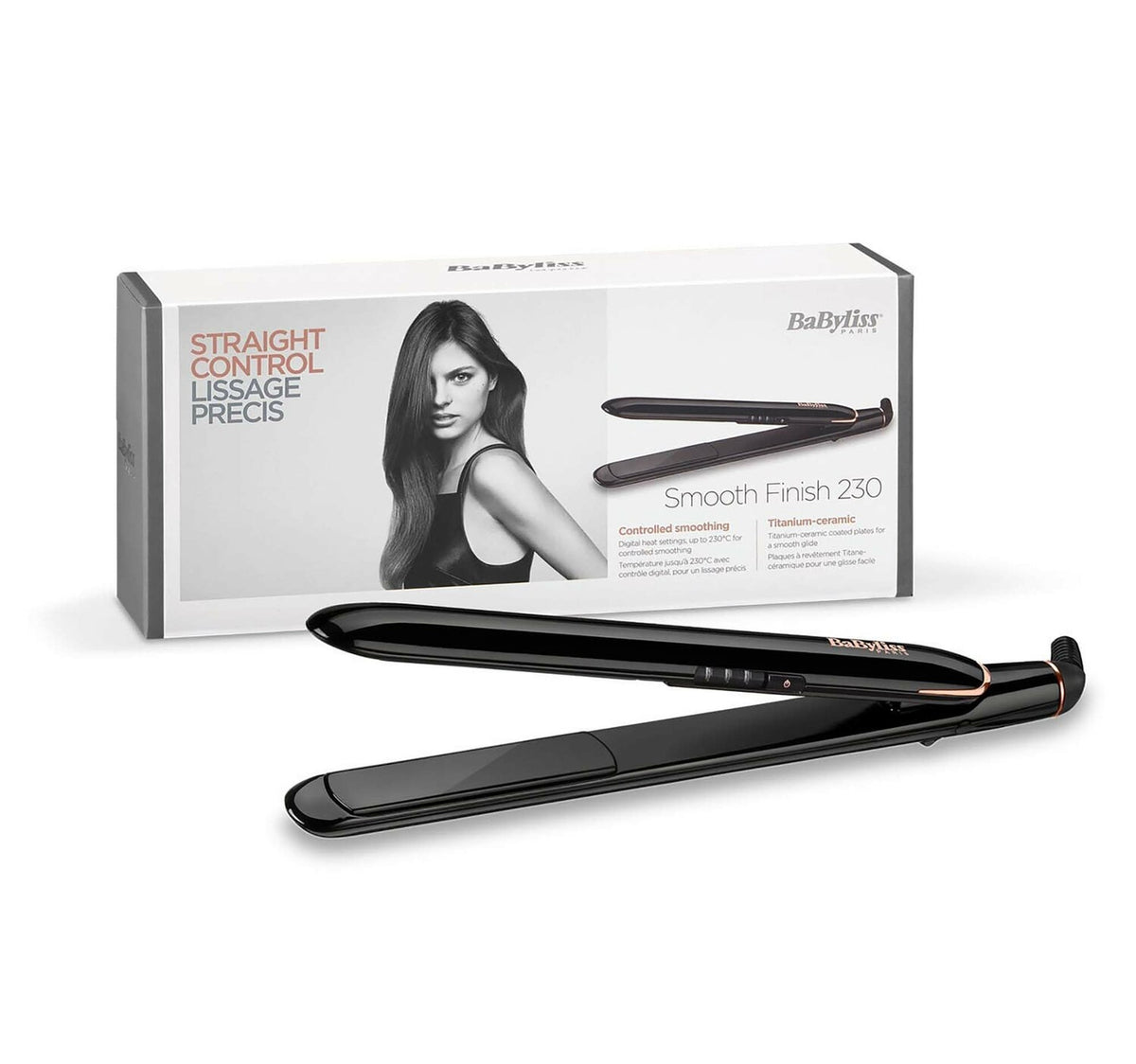 Babyliss Titanium Ceramic Heat Mat Hair Straightener ST250SDE