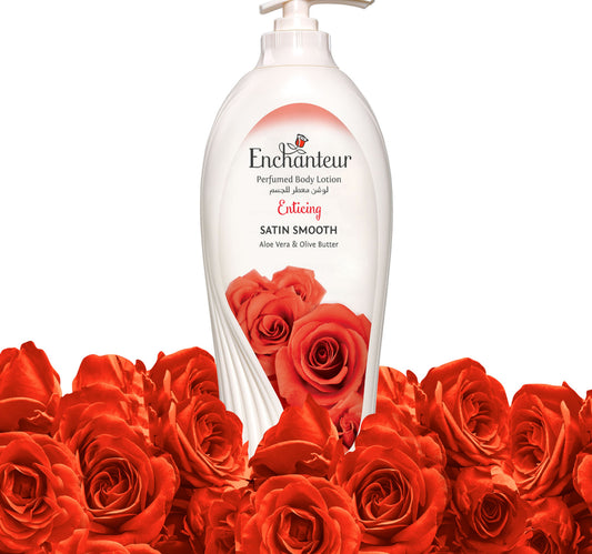 Enchanteur Satin Smooth Enticing Lotion with Aloe Vera & Olive Butter 500 ml