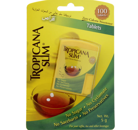 Tropicana Slim Zero Calorie Sweetener Tablets 100pcs Lulu Hypermarket