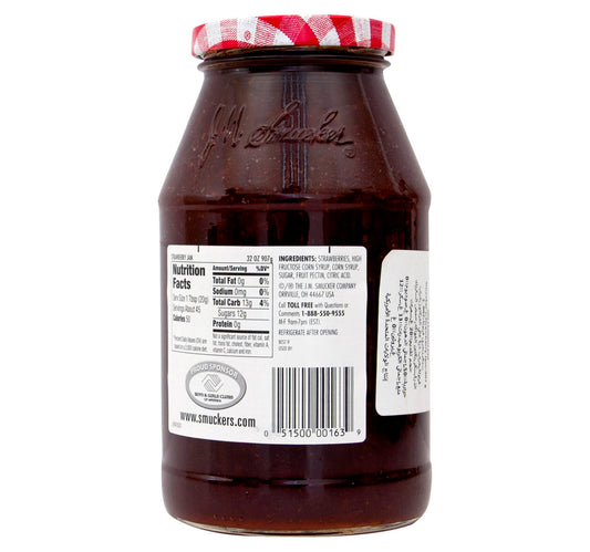 Smucker's Strawberry Jam 907 g