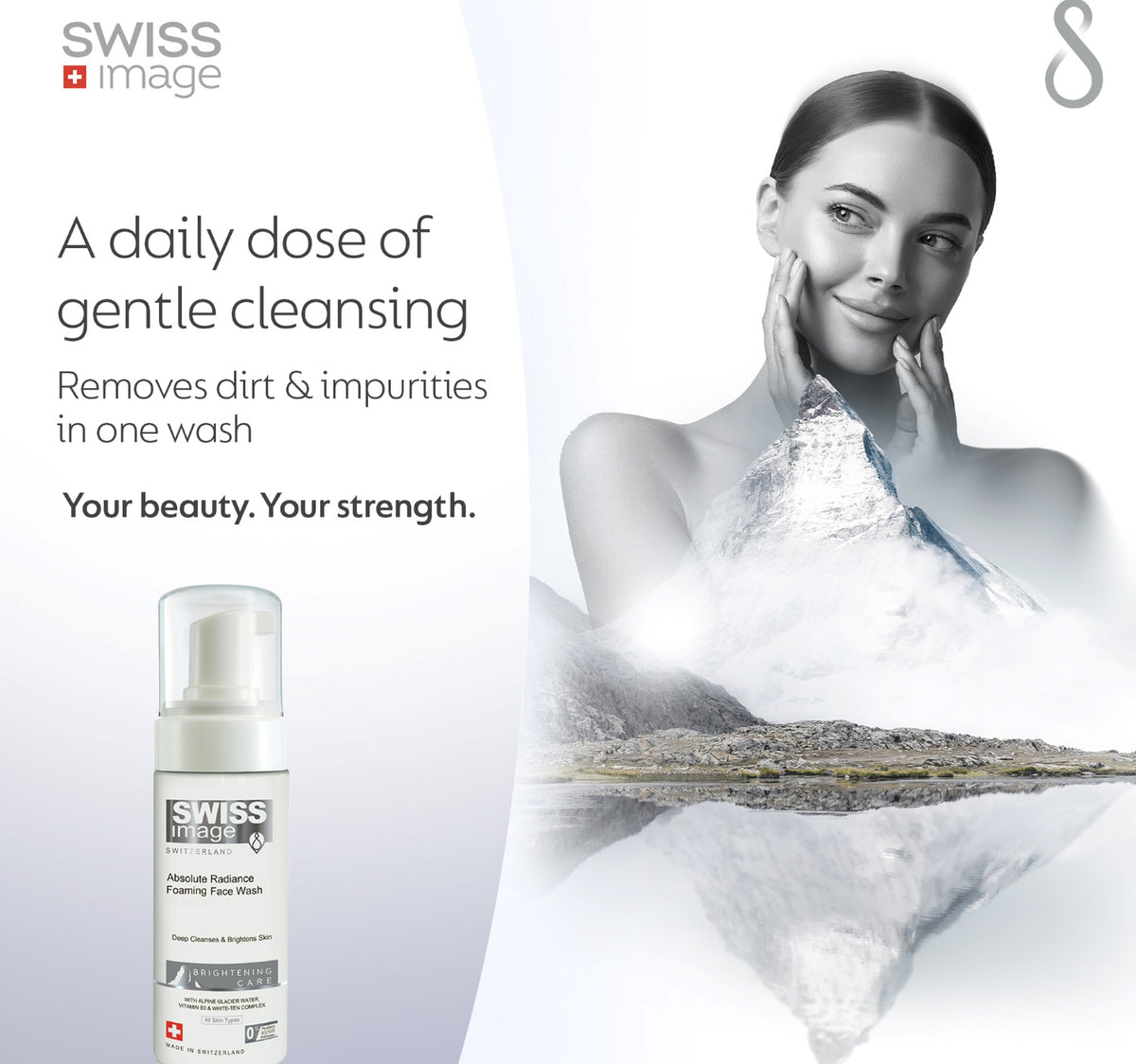 Swiss Image Absolute Radiance Whitening Foaming Face Wash 150 ml