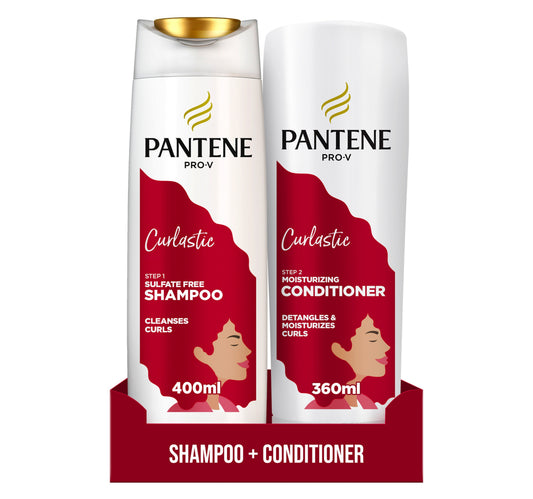 Pantene Pro-V Curlastic Shampoo 400 ml + Conditioner 360 ml