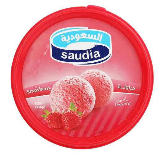 Saudia Ice Cream Strawberry 500 ml Lulu Hypermarket