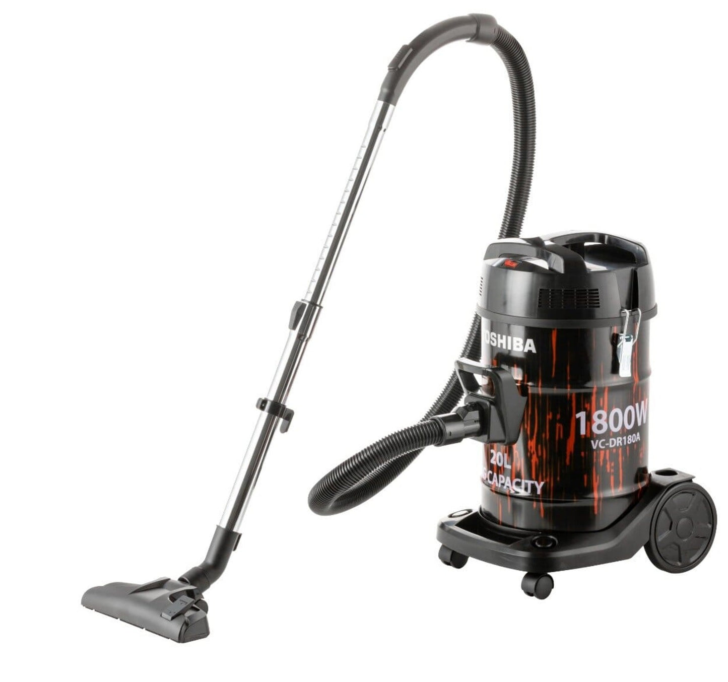 Toshiba 20L Drum Vacuum Cleaner, 1800W, Red, VC-DR180A