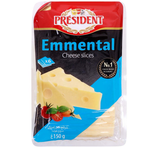 President Emmental Cheese Slices 150 g Lulu Hypermarket
