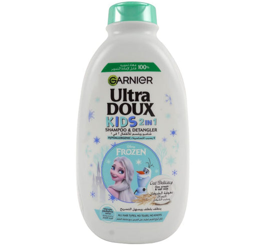Garnier Ultra Doux Disney Frozen Oat Delicacy Rice Cream & Oatmilk Kids 2in1 Shampoo & Detangler 400 ml