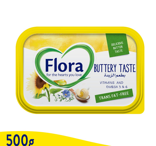 Flora Buttery Taste Vegetable Oil Spread 500 g Lulu Hypermarket