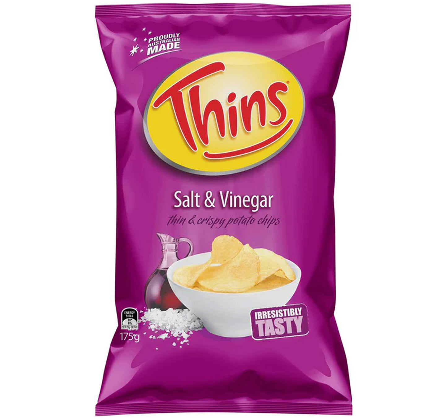 Thins Potato Chips Salt & Vinegar 175 g