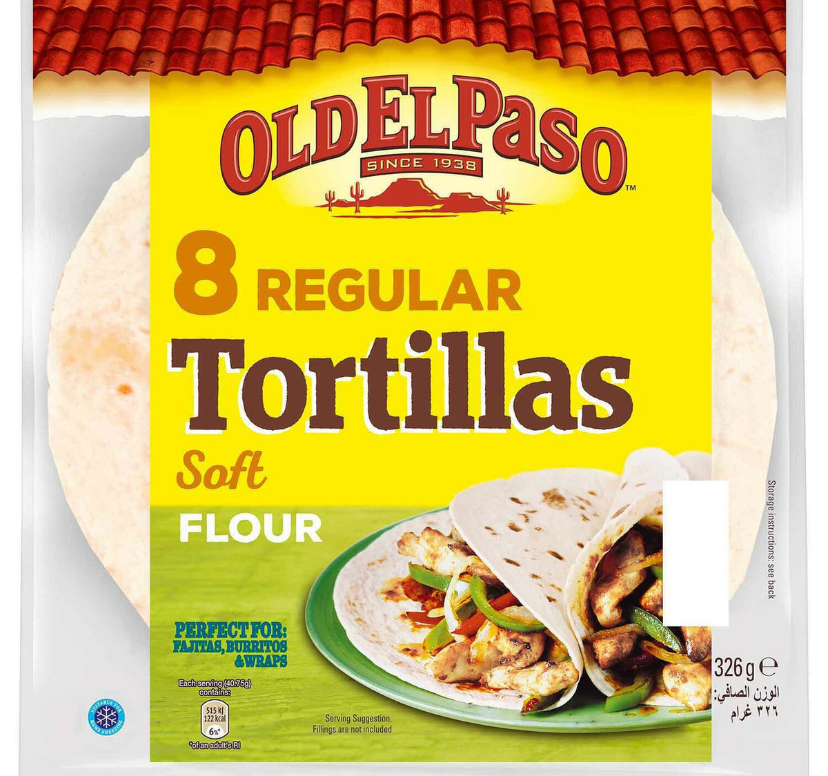 Old El Paso Soft Flour Tortillas 8 pcs 326 g
