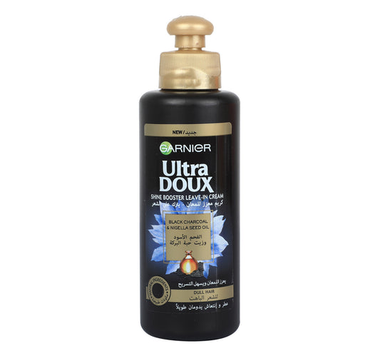 Garnier Ultra Doux Shine Booster Leave In Cream Black Charcoal & Nigella Seed Oil 200 ml