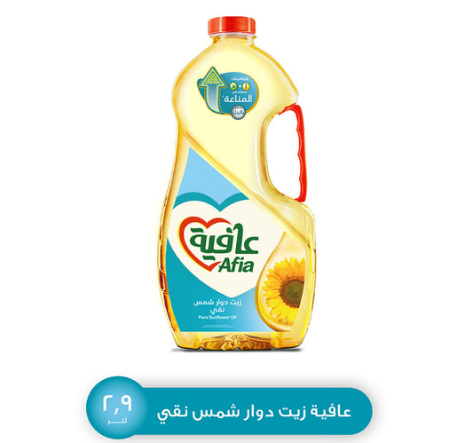 Afia Pure Sunflower Oil Enriched with Vitamins A D & Zinc 2.9 Litres