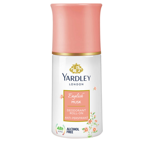Yardley London English Musk Anti-Perspirant Deodorant Roll On 50 ml