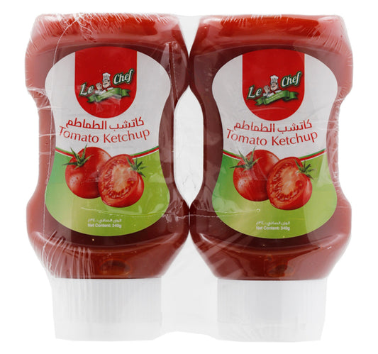 Le Chef Tomato Ketchup Value Pack 2 x 340 g