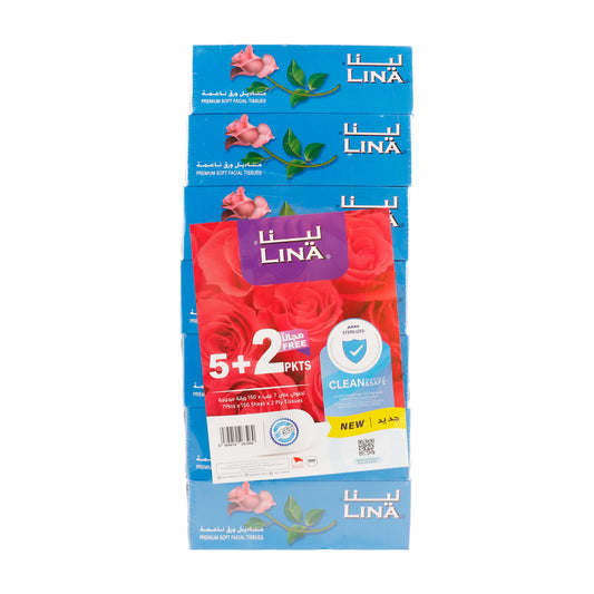 Lina Facial Tissue Value Pack 7 x 150 Sheets