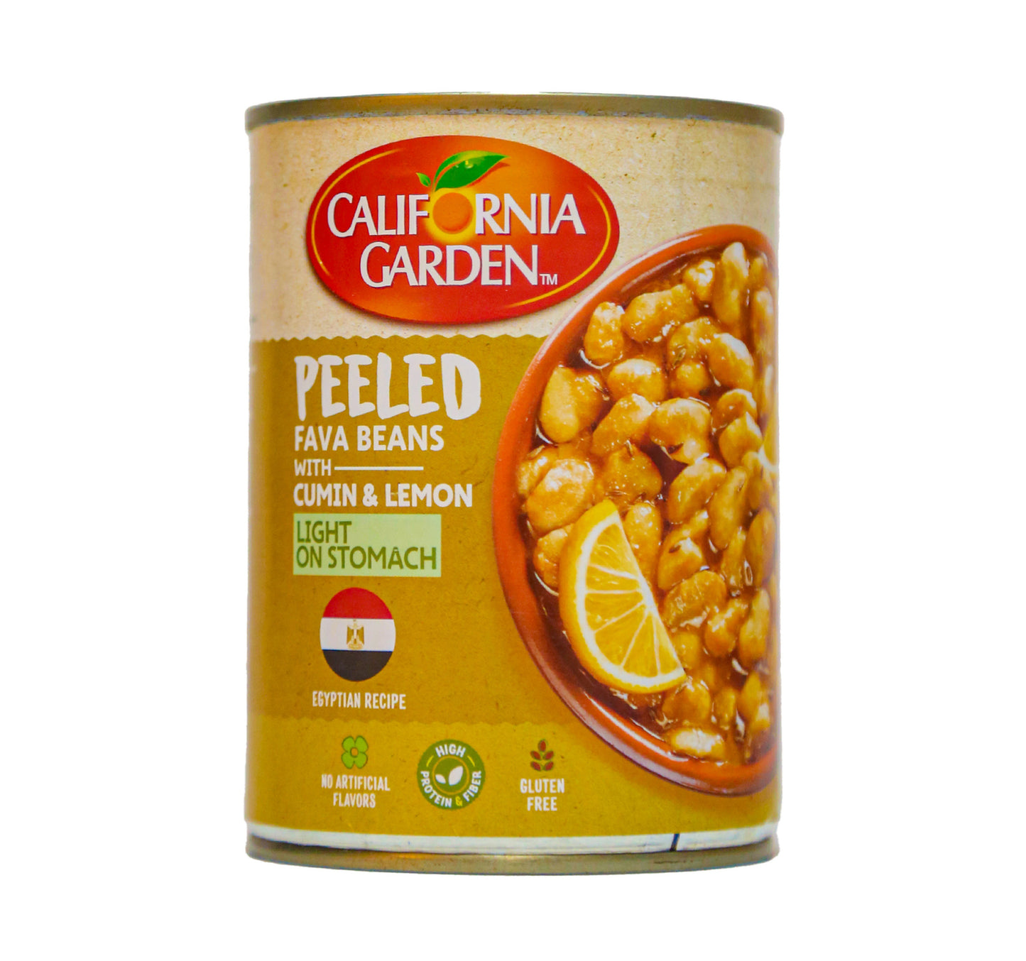 California Garden Peeled Egyptian Fava Beans With Cumin & Lemon 400 g