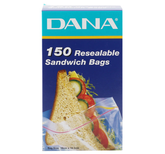 Dana Resealable Sandwich Bags Size 18cm x 16.5cm 150 pcs