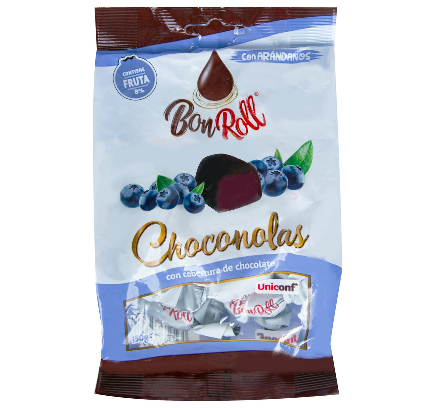 Uniconf Bon Roll Choconolas Con Arandanos 150 g