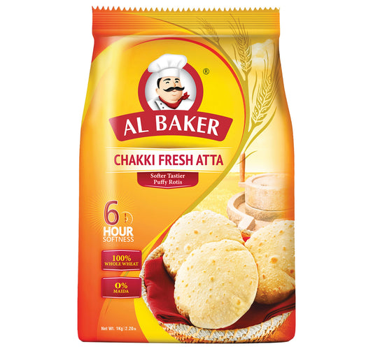 Al Baker Chakki Fresh Atta 1 kg Lulu Hypermarket