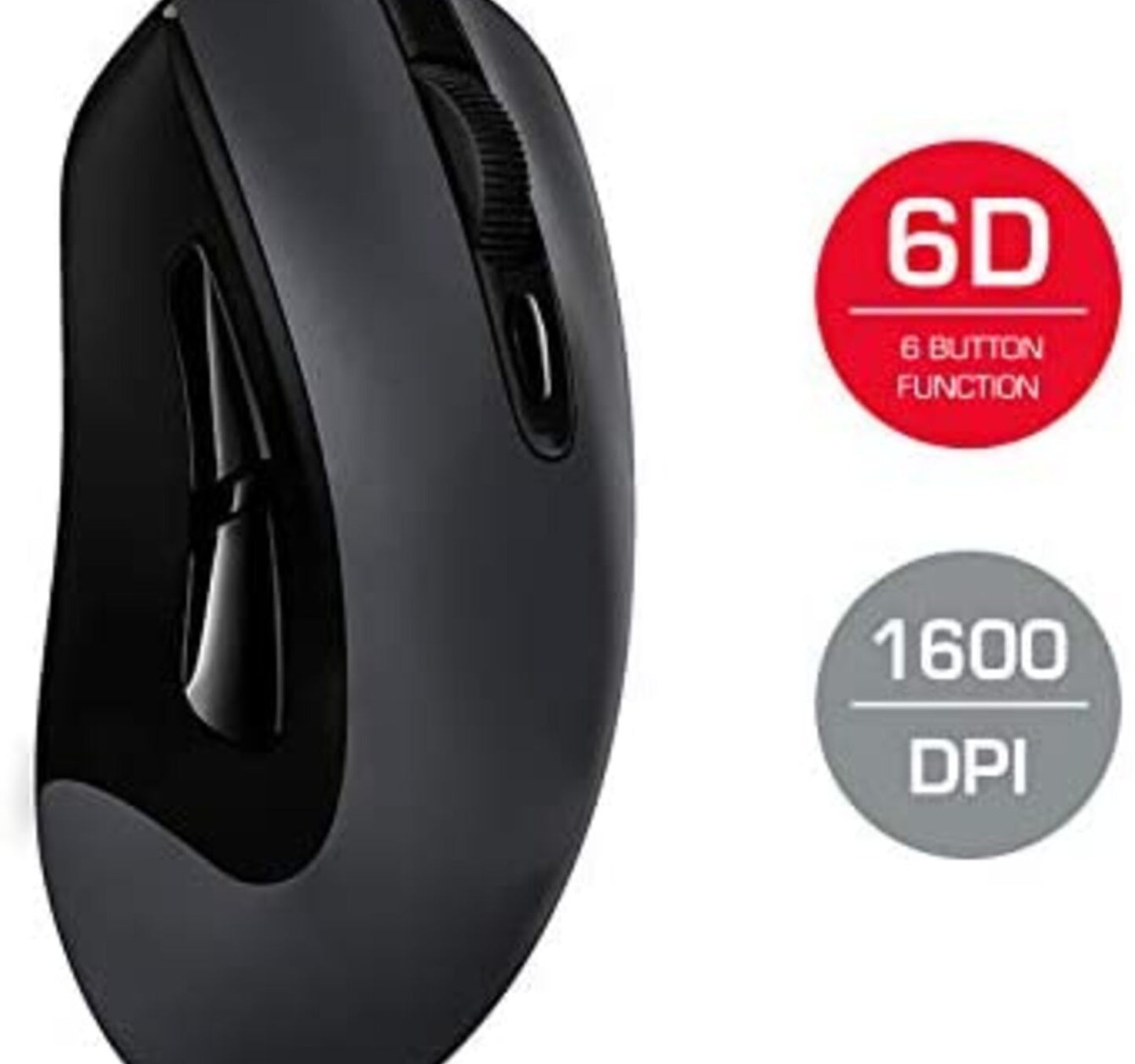 Trands 2.4G Rechargeable Wireless Portable Mouse Optical Mice with USB Receiver for Notebook, PC, Laptop K-W019M