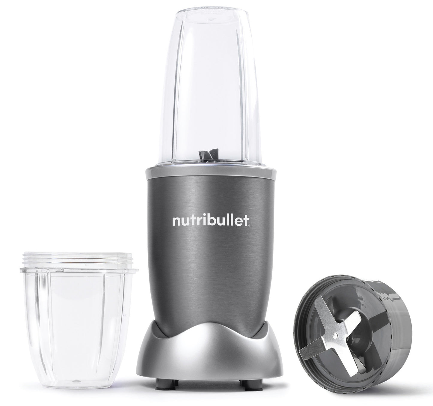 Nutribullet Multi-Function High Speed Blender, 600 W, 3 Piece Accessories, Gray, NBR-0612
