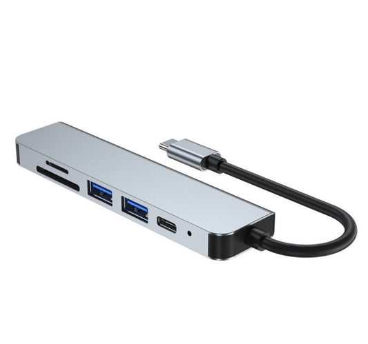 Trands 6 in 1 Multifunctional Type-C Hub Adapter, TR-HB7564