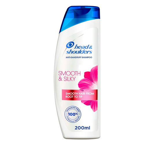 Head & Shoulders Smooth & Silky Anti-Dandruff Shampoo for Dry and Frizzy Hair 200 ml