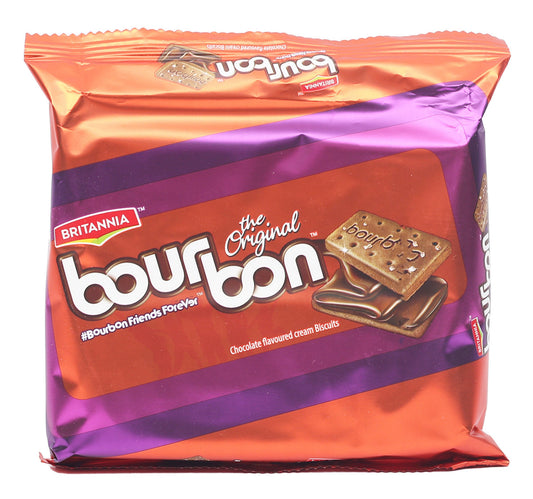 Britannia Bourbon Chocolate Cream Biscuits 200 g Lulu Hypermarket